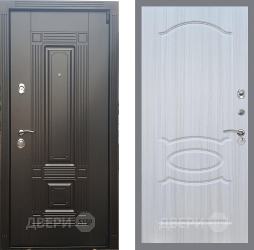 Входная металлическая Дверь Рекс (REX) 9 FL-128 Сандал белый в Электростали