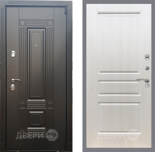 Входная металлическая Дверь Рекс (REX) 9 FL-243 Лиственница беж в Электростали