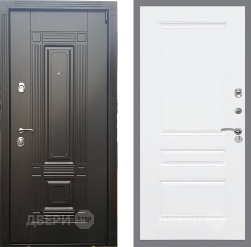 Входная металлическая Дверь Рекс (REX) 9 FL-243 Силк Сноу в Электростали