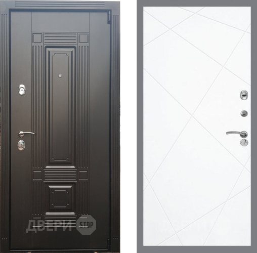 Входная металлическая Дверь Рекс (REX) 9 FL-291 Силк Сноу в Электростали