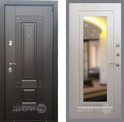 Входная металлическая Дверь Рекс (REX) 9 FLZ-120 Беленый дуб в Электростали