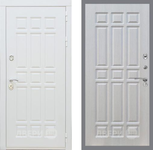 Входная металлическая Дверь Рекс (REX) 8 Силк Сноу FL-33 Лиственница беж в Электростали