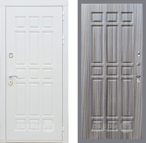 Входная металлическая Дверь Рекс (REX) 8 Силк Сноу FL-33 Сандал грей в Электростали