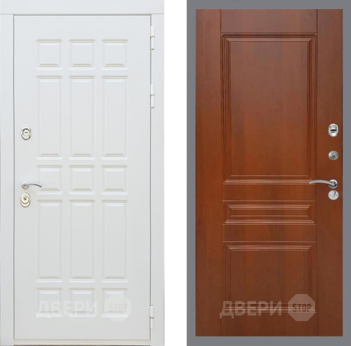 Входная металлическая Дверь Рекс (REX) 8 Силк Сноу FL-243 Итальянский орех в Электростали