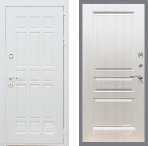 Входная металлическая Дверь Рекс (REX) 8 Силк Сноу FL-243 Лиственница беж в Электростали