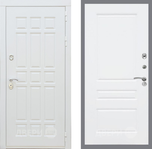 Входная металлическая Дверь Рекс (REX) 8 Силк Сноу FL-243 Силк Сноу в Электростали