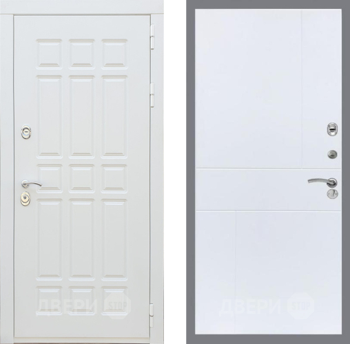 Входная металлическая Дверь Рекс (REX) 8 Силк Сноу FL-290 Силк Сноу в Электростали