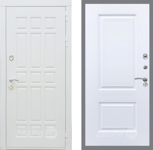 Входная металлическая Дверь Рекс (REX) 8 Силк Сноу Смальта Силк Сноу в Электростали