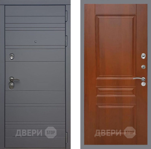 Входная металлическая Дверь Рекс (REX) 14 силк титан FL-243 Итальянский орех в Электростали
