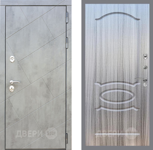 Входная металлическая Дверь Рекс (REX) 22 FL-128 Сандал грей в Электростали