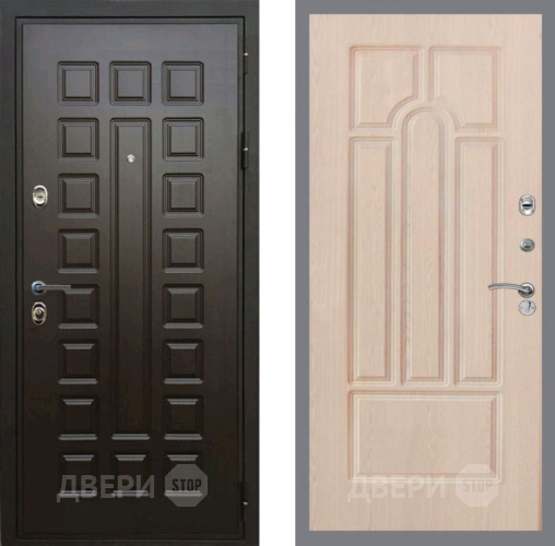 Входная металлическая Дверь Рекс (REX) Премиум 3к FL-58 Беленый дуб в Электростали