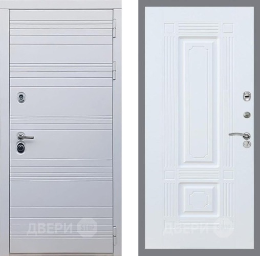 Входная металлическая Дверь Рекс (REX) 14 Силк Сноу FL-2 Силк Сноу в Электростали