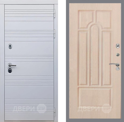Входная металлическая Дверь Рекс (REX) 14 Силк Сноу FL-58 Беленый дуб в Электростали