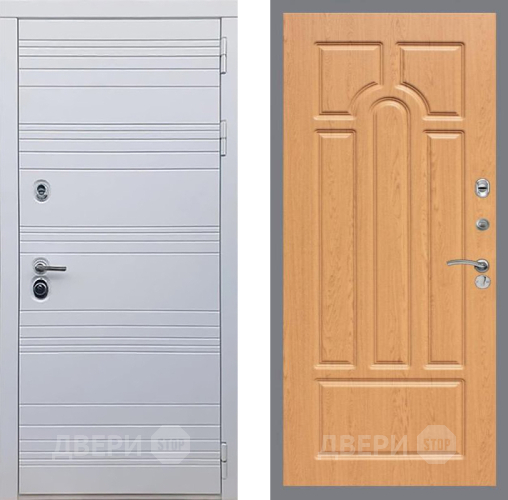 Входная металлическая Дверь Рекс (REX) 14 Силк Сноу FL-58 Дуб в Электростали