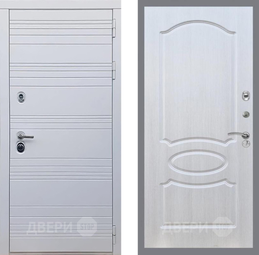 Входная металлическая Дверь Рекс (REX) 14 Силк Сноу FL-128 Лиственница беж в Электростали