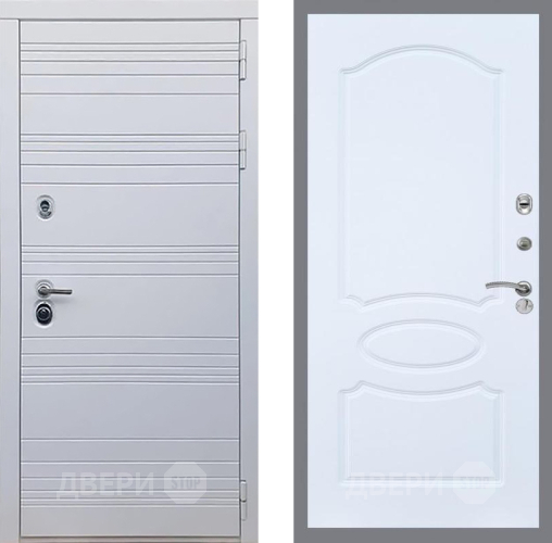Входная металлическая Дверь Рекс (REX) 14 Силк Сноу FL-128 Силк Сноу в Электростали