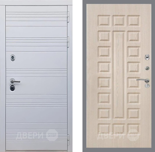 Входная металлическая Дверь Рекс (REX) 14 Силк Сноу FL-183 Беленый дуб в Электростали