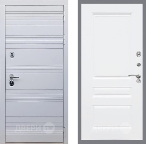Входная металлическая Дверь Рекс (REX) 14 Силк Сноу FL-243 Силк Сноу в Электростали