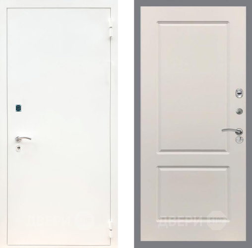 Входная металлическая Дверь Рекс (REX) 1А Белая шагрень FL-117 Шампань в Электростали