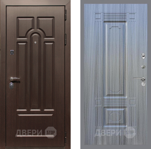 Входная металлическая Дверь Рекс (REX) Эврика FL-2 Сандал грей в Электростали