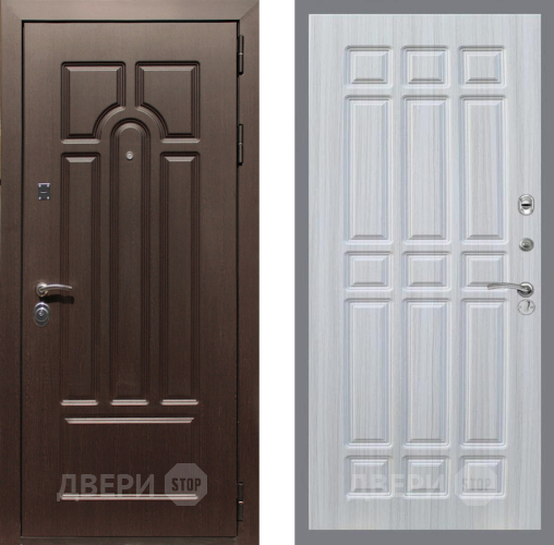 Входная металлическая Дверь Рекс (REX) Эврика FL-33 Сандал белый в Электростали