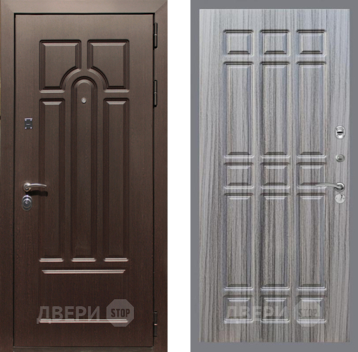 Входная металлическая Дверь Рекс (REX) Эврика FL-33 Сандал грей в Электростали