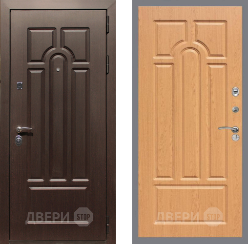 Входная металлическая Дверь Рекс (REX) Эврика FL-58 Дуб в Электростали