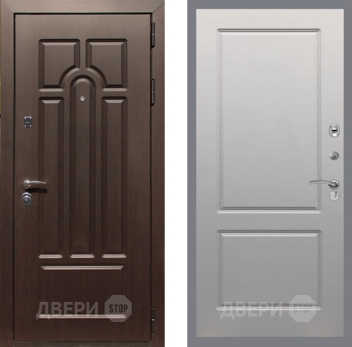 Входная металлическая Дверь Рекс (REX) Эврика FL-117 Грей софт в Электростали