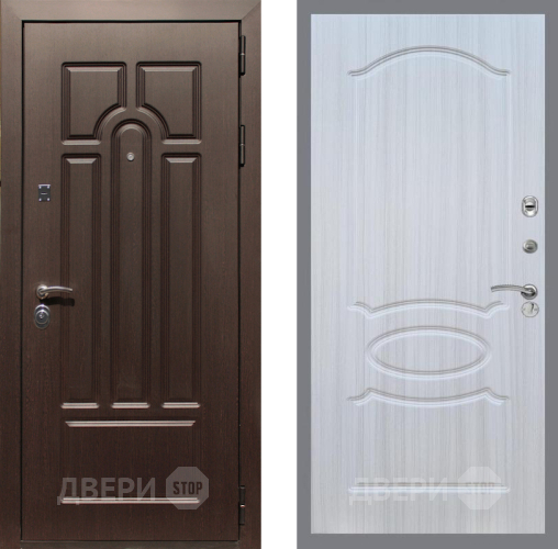 Дверь Рекс (REX) Эврика FL-128 Сандал белый в Электростали