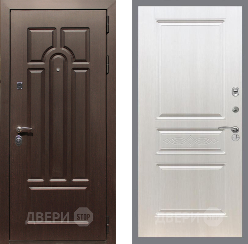 Входная металлическая Дверь Рекс (REX) Эврика FL-243 Лиственница беж в Электростали