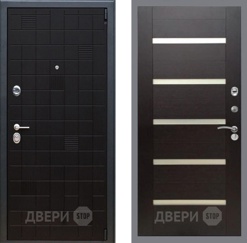 Дверь Рекс (REX) 12 СБ-14 стекло белое венге поперечный в Электростали