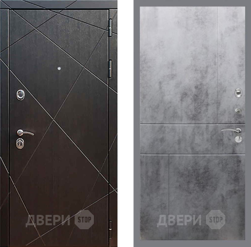 Входная металлическая Дверь Рекс (REX) 13 Венге FL-290 Бетон темный в Электростали