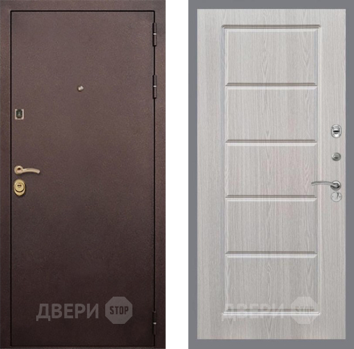 Входная металлическая Дверь Рекс (REX) Лайт 3К FL-39 Беленый дуб в Электростали