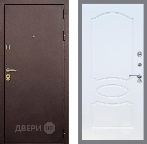 Входная металлическая Дверь Рекс (REX) Лайт 3К FL-128 Белый ясень в Электростали