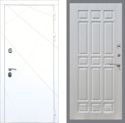 Входная металлическая Дверь Рекс (REX) 13 Силк Сноу FL-33 Лиственница беж в Электростали