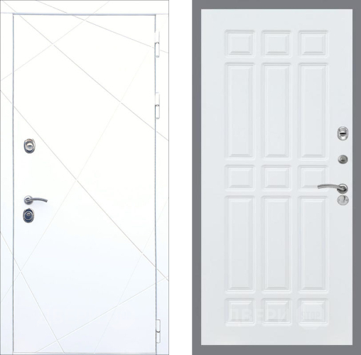 Входная металлическая Дверь Рекс (REX) 13 Силк Сноу FL-33 Силк Сноу в Электростали