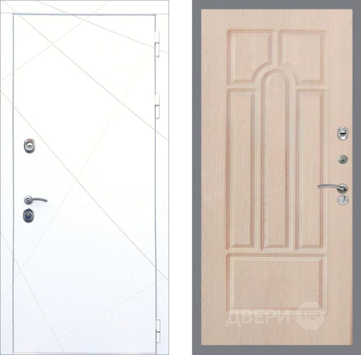 Входная металлическая Дверь Рекс (REX) 13 Силк Сноу FL-58 Беленый дуб в Электростали