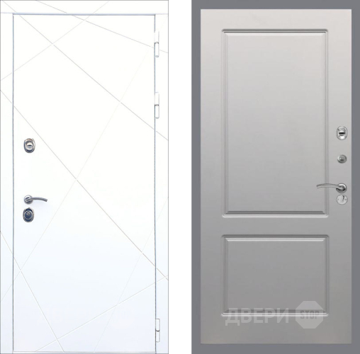 Входная металлическая Дверь Рекс (REX) 13 Силк Сноу FL-117 Грей софт в Электростали