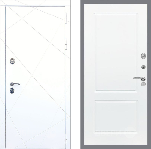 Входная металлическая Дверь Рекс (REX) 13 Силк Сноу FL-117 Силк Сноу в Электростали