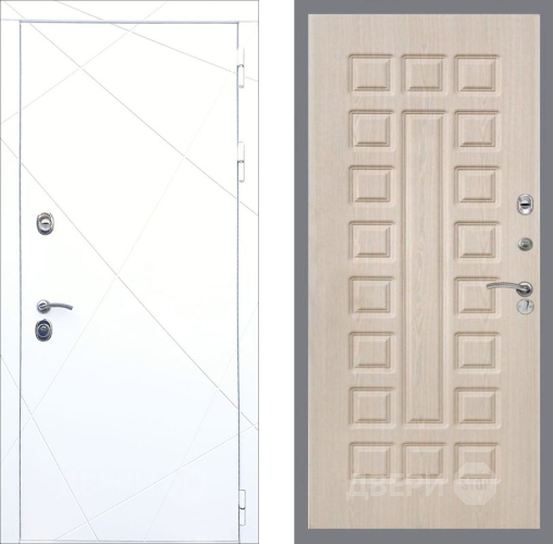 Входная металлическая Дверь Рекс (REX) 13 Силк Сноу FL-183 Беленый дуб в Электростали