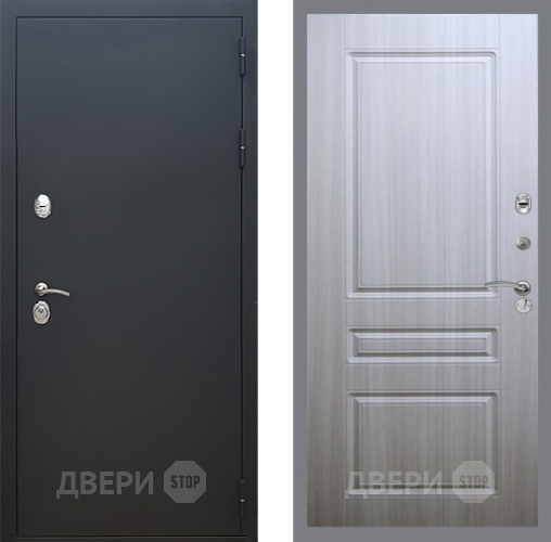 Дверь Рекс (REX) 5 Черный Муар FL-243 Сандал белый в Электростали