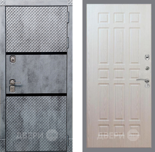 Входная металлическая Дверь Рекс (REX) 15 Бетон Темный FL-33 Беленый дуб в Электростали