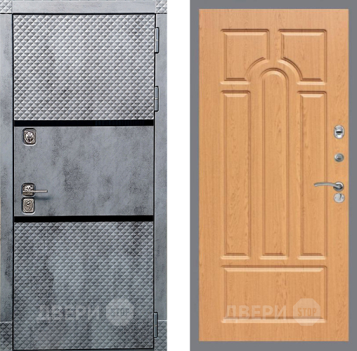 Входная металлическая Дверь Рекс (REX) 15 Бетон Темный FL-58 Дуб в Электростали