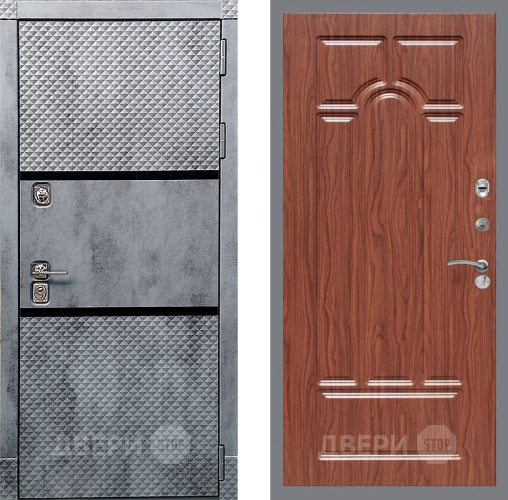 Дверь Рекс (REX) 15 Бетон Темный FL-58 орех тисненый в Электростали