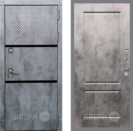 Входная металлическая Дверь Рекс (REX) 15 Бетон Темный FL-117 Бетон темный в Электростали