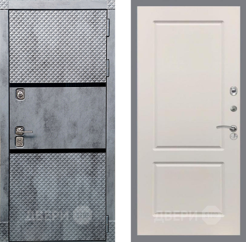 Входная металлическая Дверь Рекс (REX) 15 Бетон Темный FL-117 Шампань в Электростали