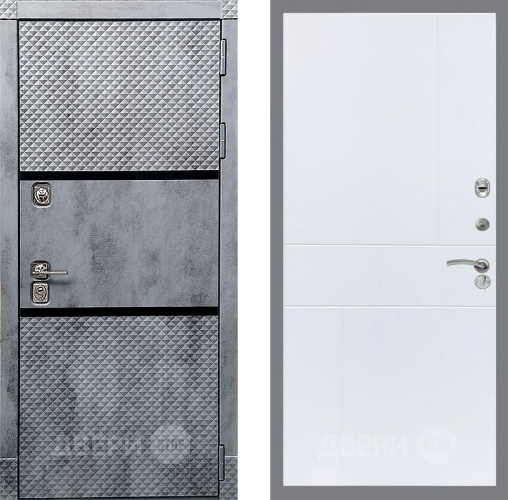 Входная металлическая Дверь Рекс (REX) 15 Бетон Темный FL-290 Силк Сноу в Электростали