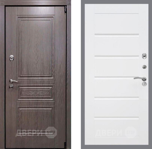 Входная металлическая Дверь Рекс (REX) Премиум-S Сити Белый ясень в Электростали