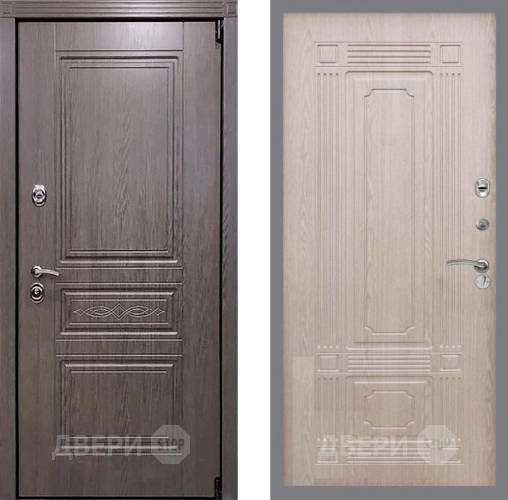 Входная металлическая Дверь Рекс (REX) Премиум-S FL-2 Беленый дуб в Электростали