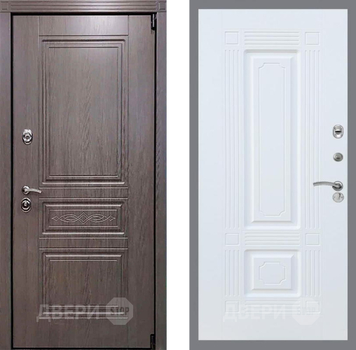 Входная металлическая Дверь Рекс (REX) Премиум-S FL-2 Силк Сноу в Электростали